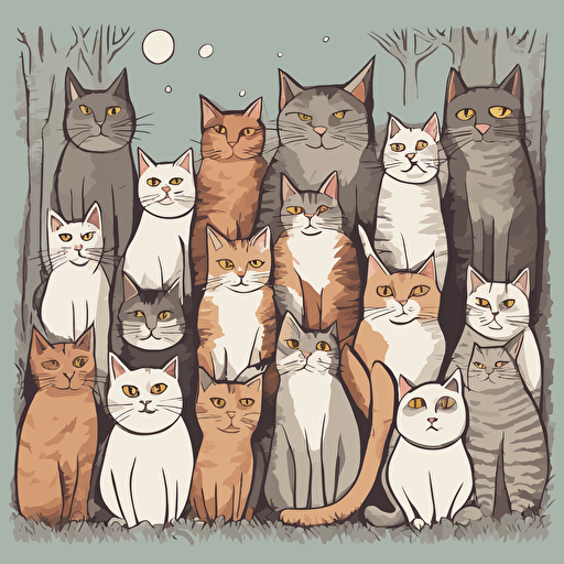 a group of cats