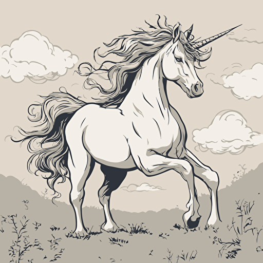 a portrait of a unicorn