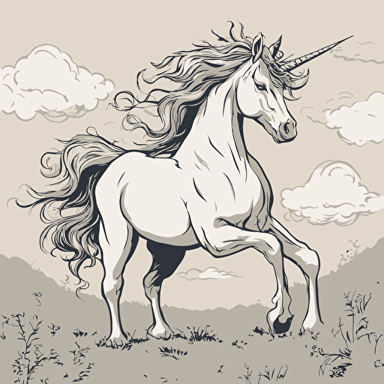 a portrait of a unicorn