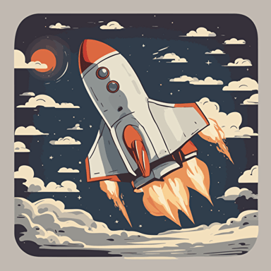 a rocket taking off