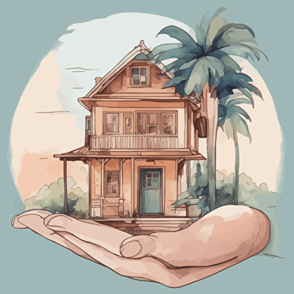 a house in the palm of a hand