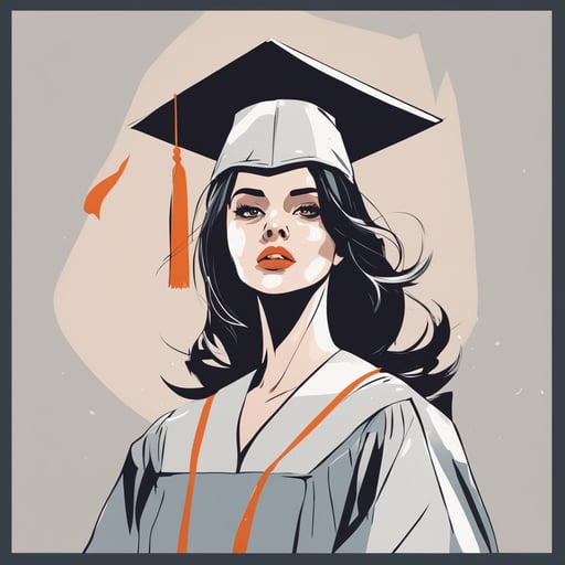 a woman graduating from college