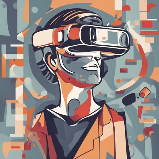 a person using a vr headset