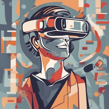 a person using a vr headset