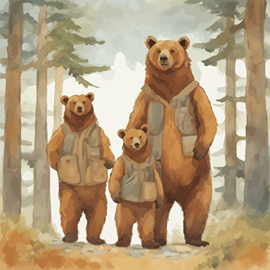 a family of bears