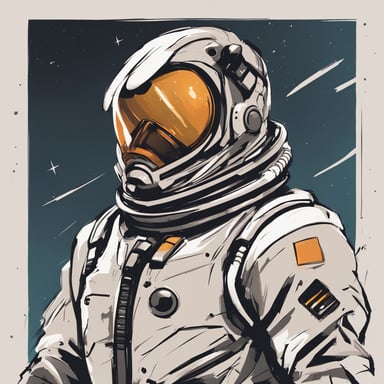 a person in a space suit
