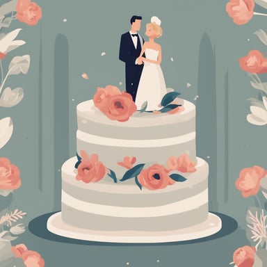 a wedding cake