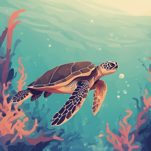 a sea turtle