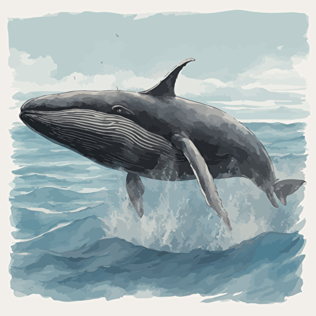 a whale jumping out of the water