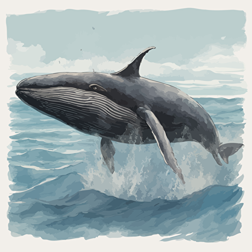 a whale jumping out of the water