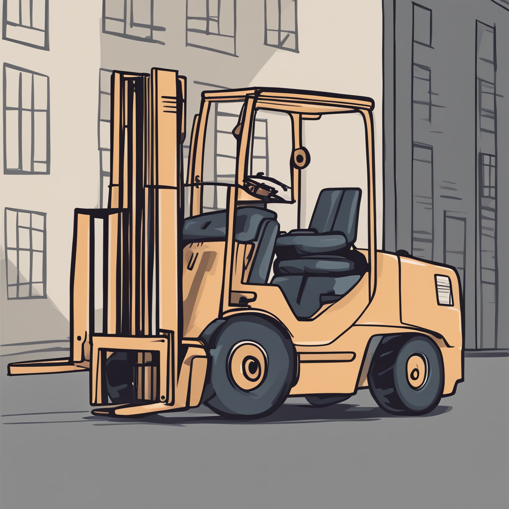 a forklift