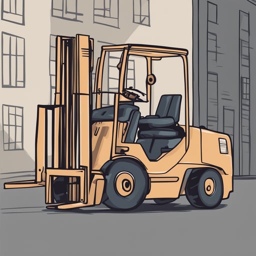 a forklift