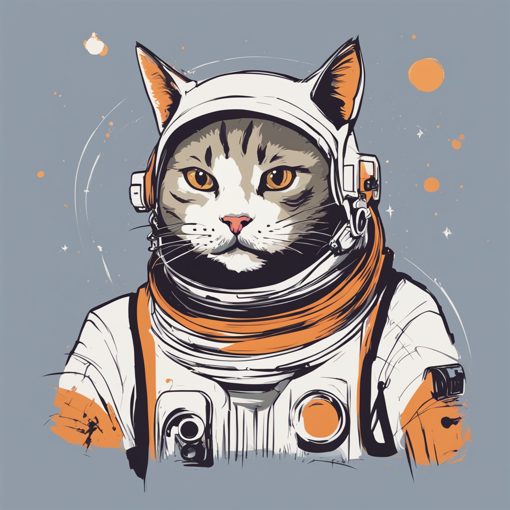 a cat astronaut