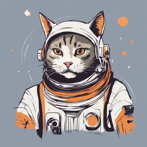 a cat astronaut