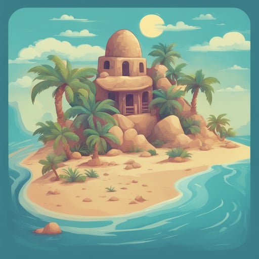 a desert island