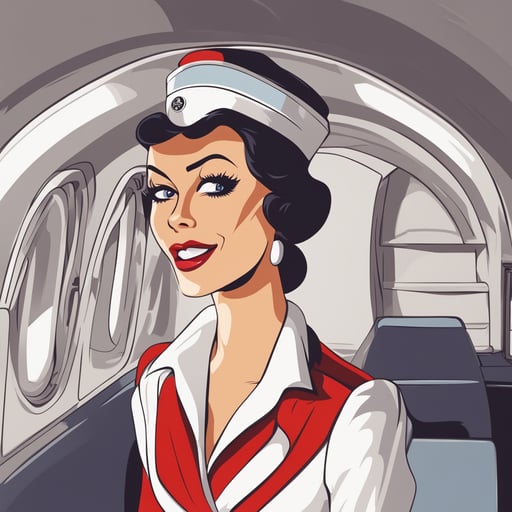 a flight attendant