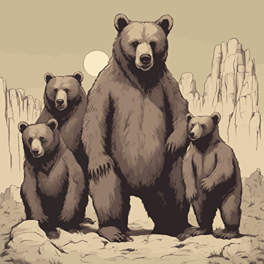 a family of bears