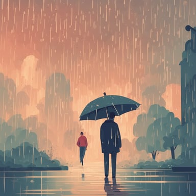raining on a person