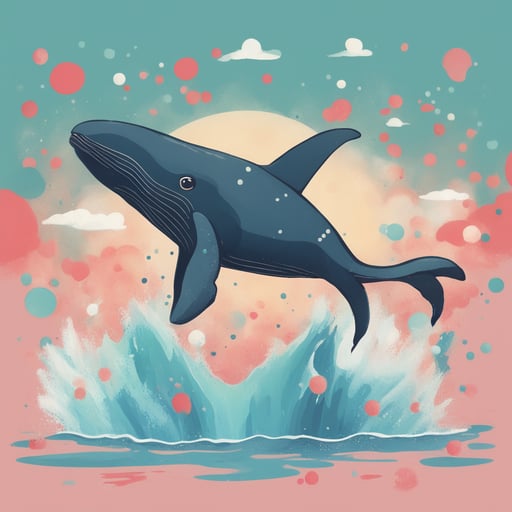 a whale jumping out of the water