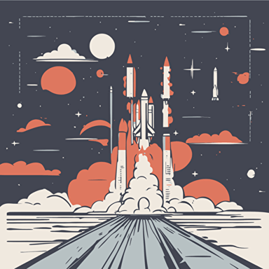 a rocket taking off