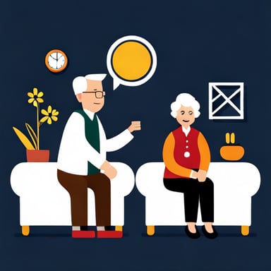 an elderly couple