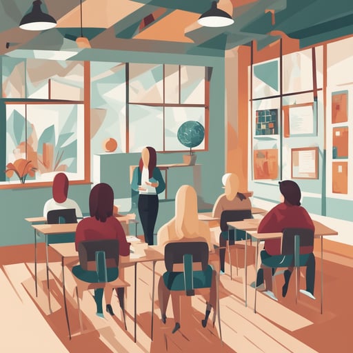 a university classroom