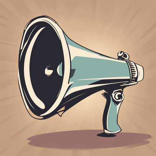 a megaphone