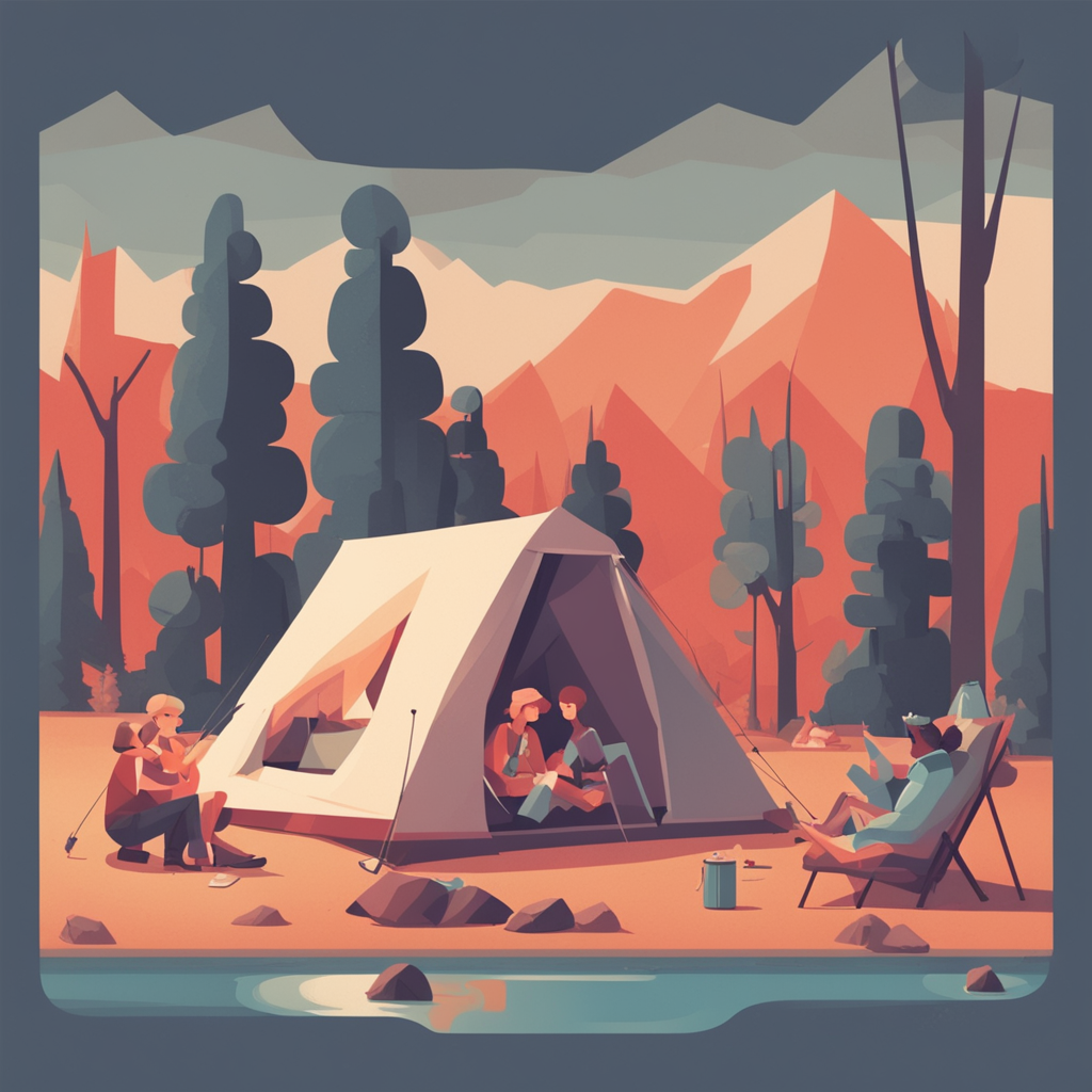 people camping
