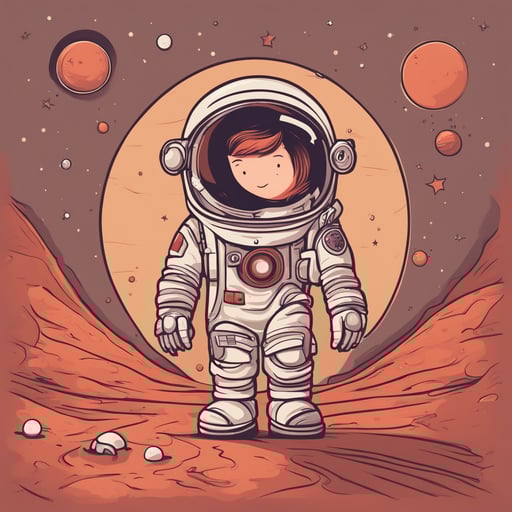 an astronaut on mars