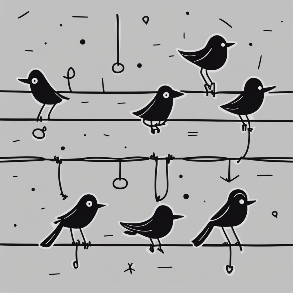 birds on a wire