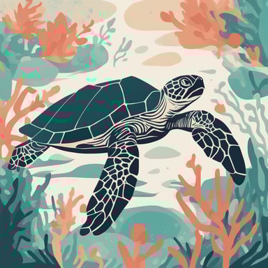 a sea turtle