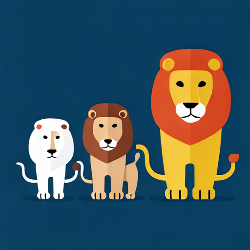a family of lions