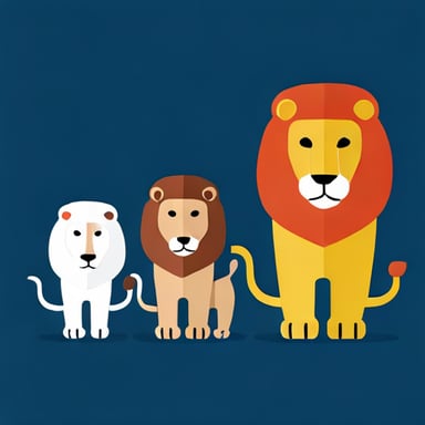 a family of lions
