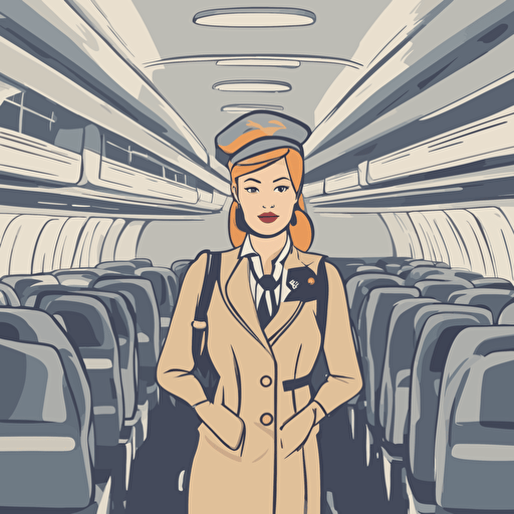 a flight attendant