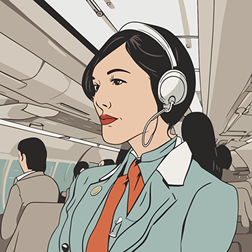a flight attendant
