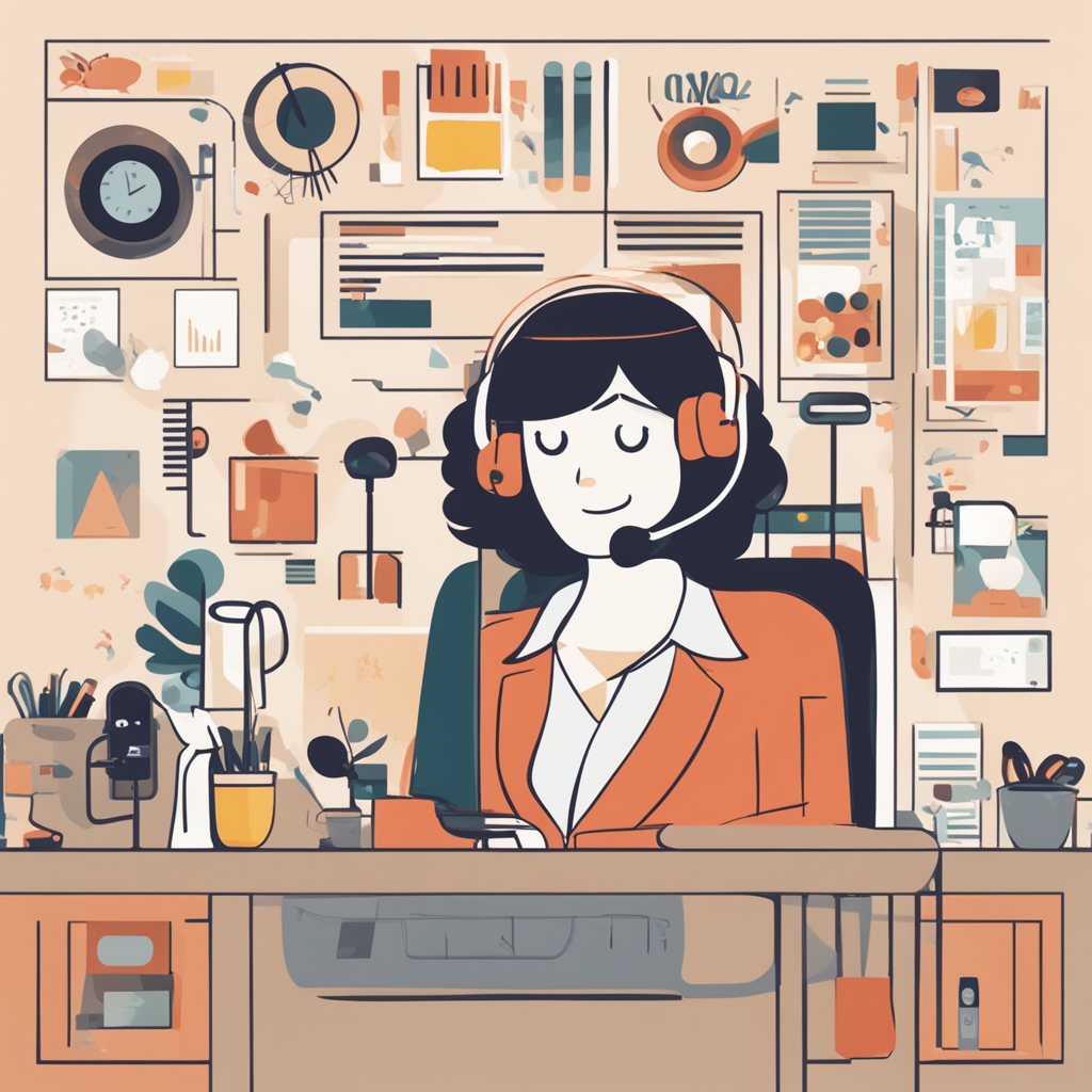 a customer support person 