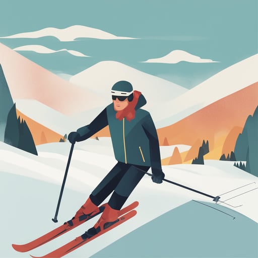 a man skiing 