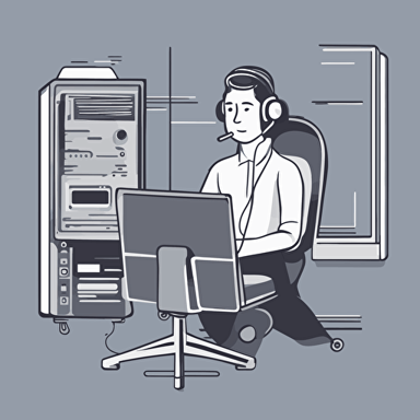 a customer support person appearing from a computer screen