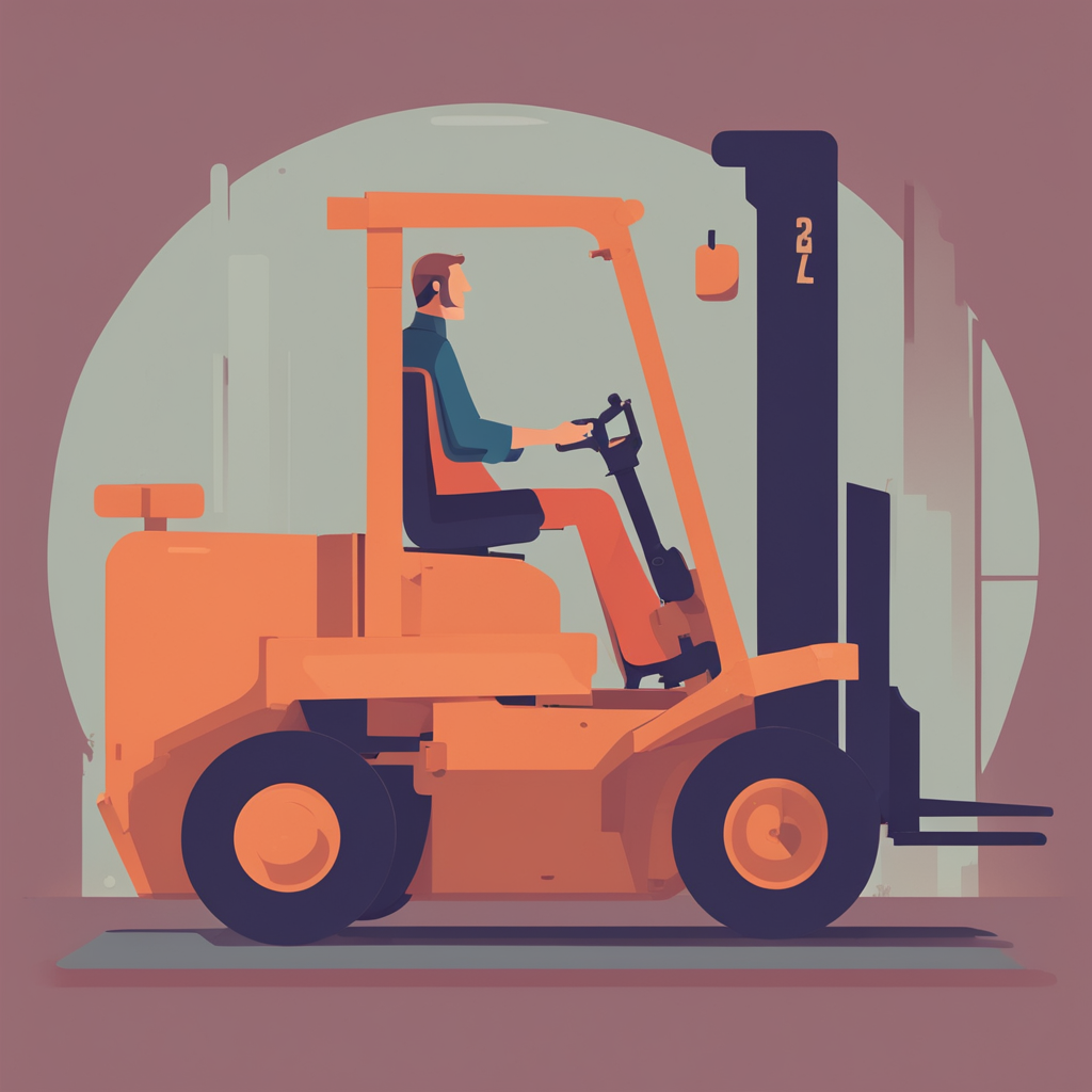 a forklift