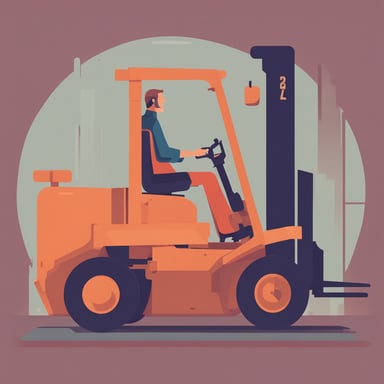 a forklift