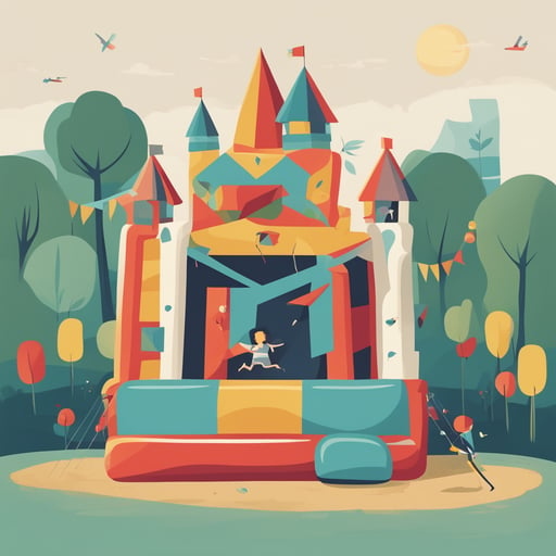 a bouncy house