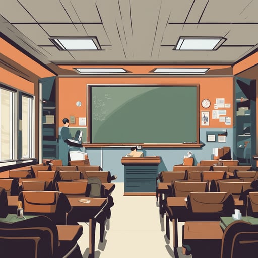a university classroom