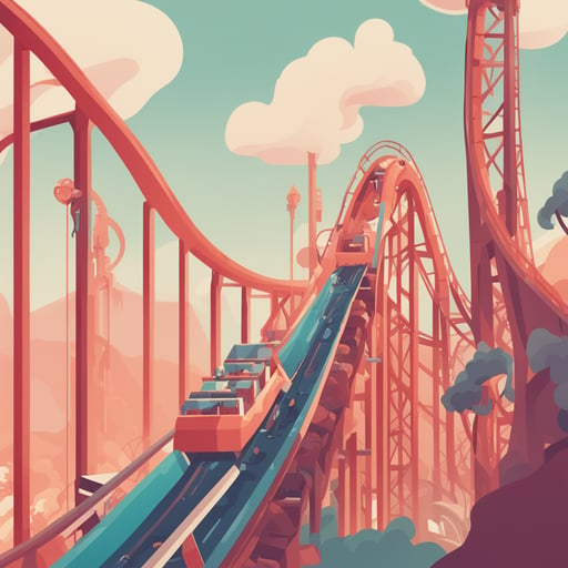 a roller coaster