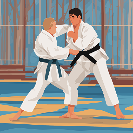 a judo fight