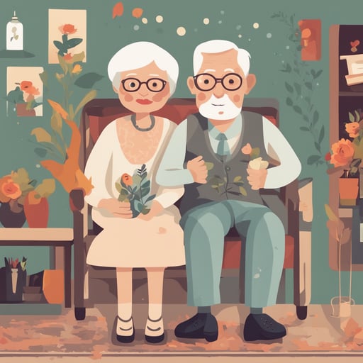 an elderly couple