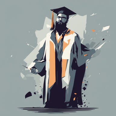 a man graduating from college