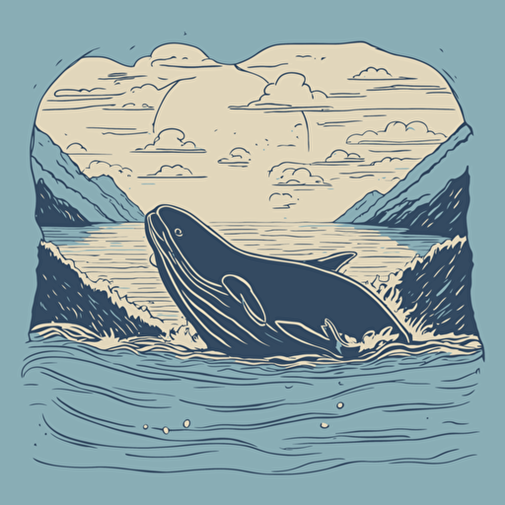 a whale jumping out of the water