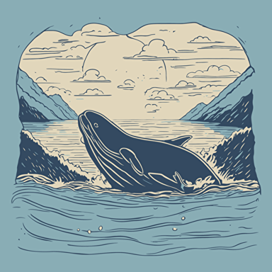 a whale jumping out of the water