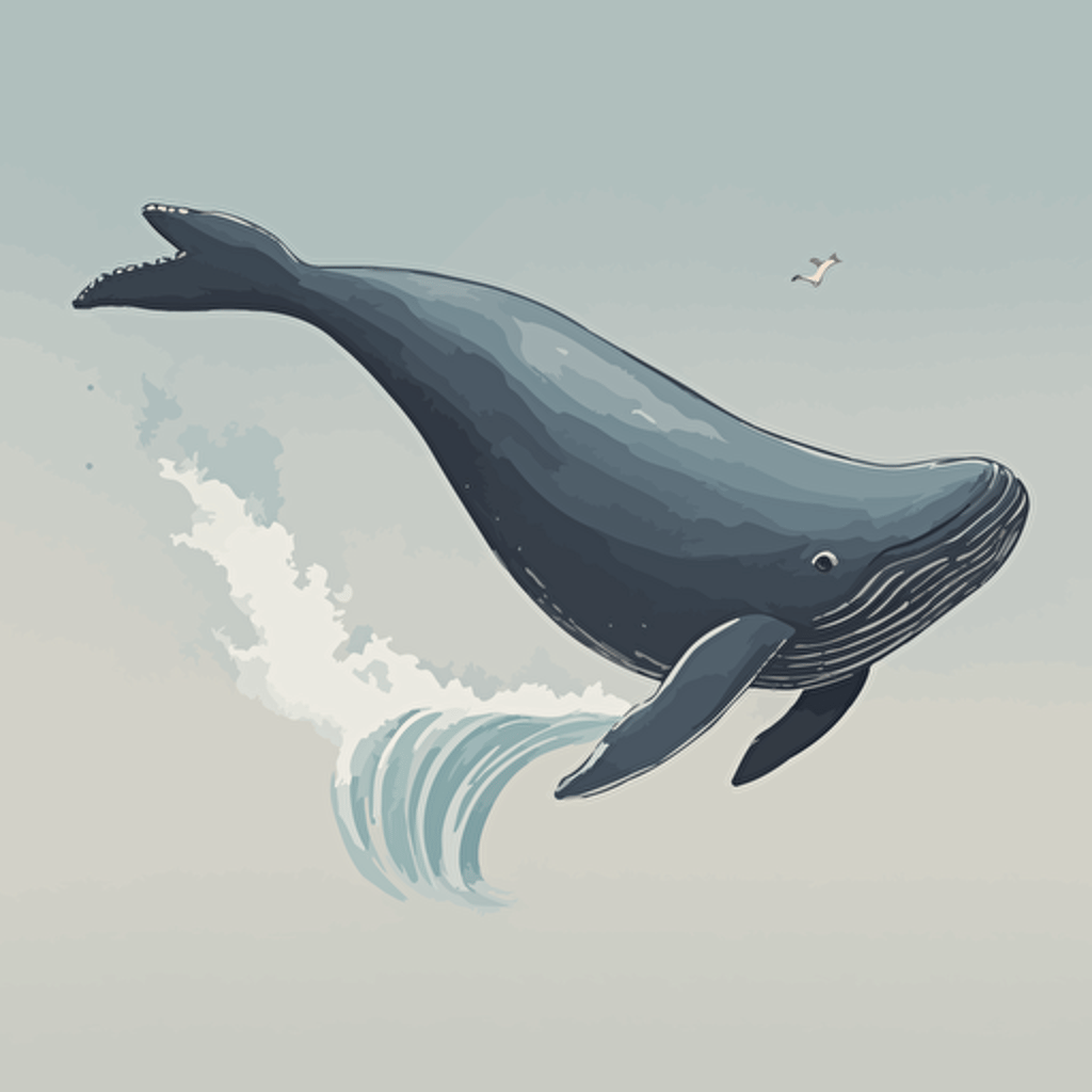 a whale jumping out of the water