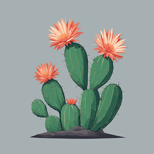 a cactus with a flower